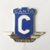CA1 Stemma CANTA, smaltato, mm.48x55, con 2 perni a tergo