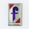 PF6P Stemma PININFARINA senza corona, plastica, mm.35x58 (anni '80), con 2 perni a tergo