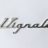 VI9 Scritta VIGNALE cromata lunghezza mm.80, con 2 perni a tergo