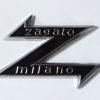 ZG2 Stemma ZAGATO II SERIE, verniciato, mm.55x40, con 2 perni a tergo