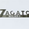 ZG5 Scritta ZAGATO MILANO cromata, mm.75x20, con fori