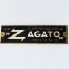ZG8P Stemma LA CARROZZERIA ZAGATO MILANO, smaltato, mm.63x18 NON DISPONIBILE - RICHIESTA QUANTITA' MINIMA PRODUTTIVA