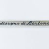20/26 Targhetta DISEGNO DI BERTONE in alluminio, I^ serie, verniciata, mm.90x13, con 3 perni lisci a tergo